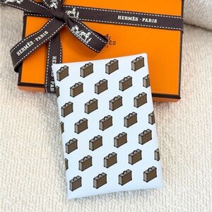 ✨NEW✨HERMES 2025 Calvi Duo Suitcase "Valises" Printed Swift Leather - Bleu Brume